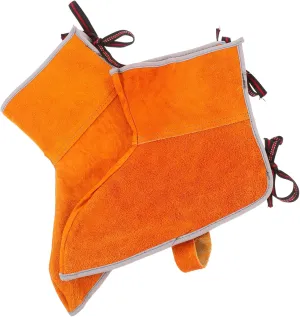 1Pair Heat Resistant Leather Welding Foot Covers for Welders Durable Protection Against Sparks and Heat Ergonomic Design for Comfort Long Lasting Abrasion Resistant Construction