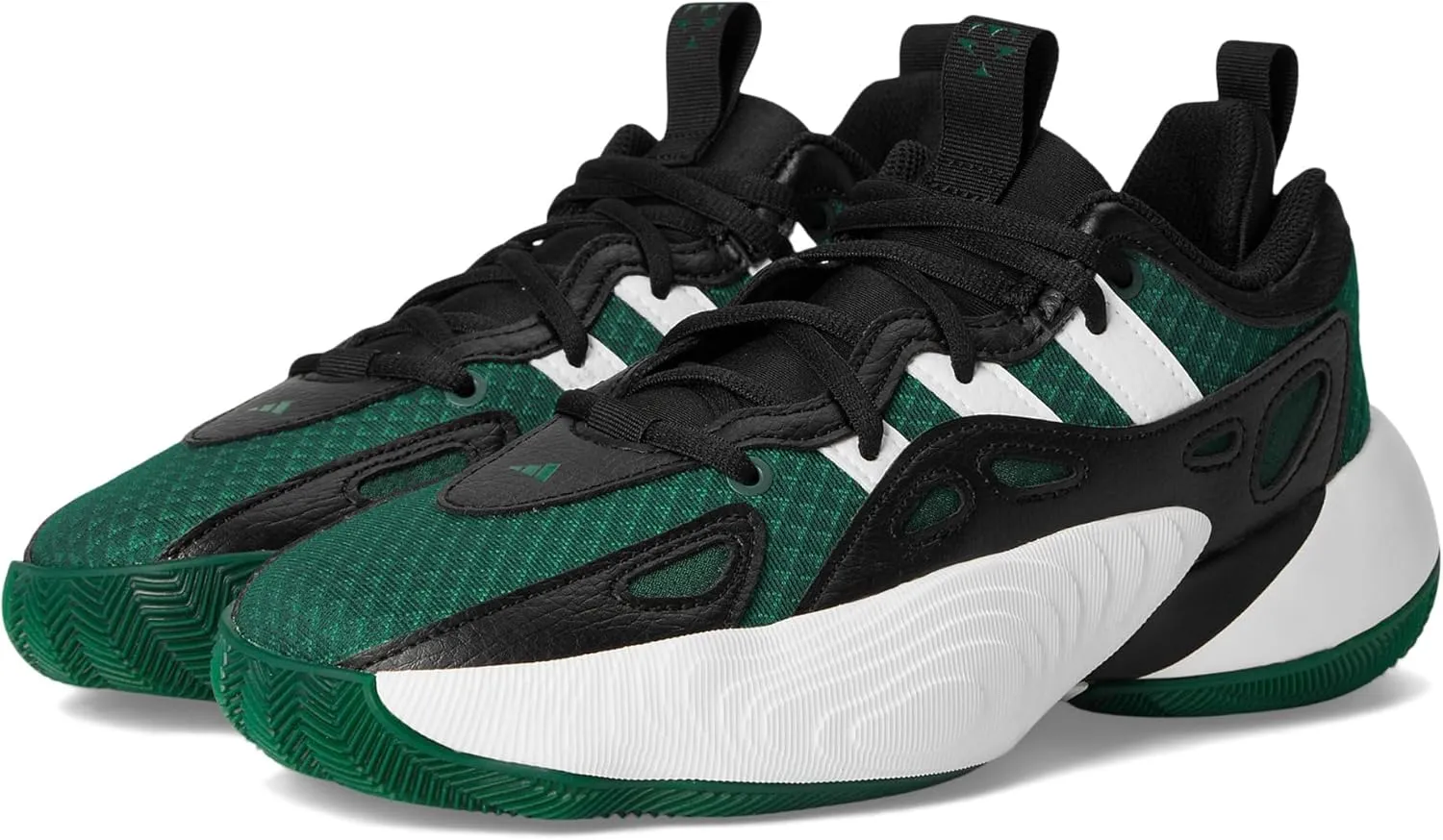 adidas Trae Unlimited 2 Basketball Sneaker, Collegiate Green/Black/White, 4.5 US Unisex Big Kid