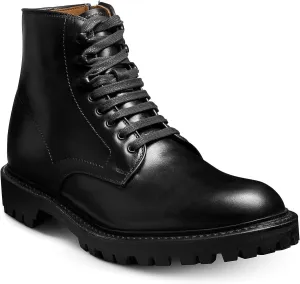 Allen Edmonds Higginsfplug - Boots for Men - Stacked Heels - Lightweight Rubber Lug Outsole - Round ToeBlack 8 D (M)