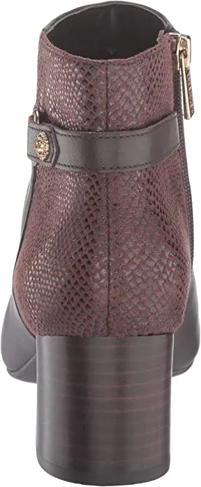 Anne Klein Women's Hilda Ankle Boot, Brown, 6 M US