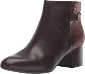 Anne Klein Women's Hilda Ankle Boot, Brown, 6 M US