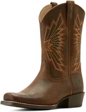 ARIAT Youth Decatur Mineral Suede and Downpour Shaft Cowboy Boot