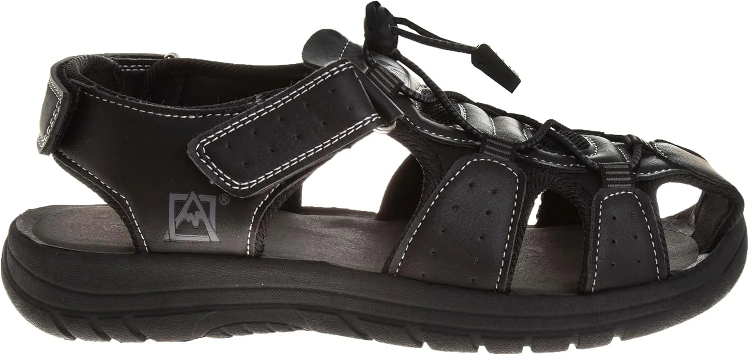 Avalanche Men's Closed Toe Strap Adjustable Summer Beach Waterproof Fisherman Sandal Watershoe