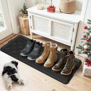 Azadx Heavy Duty Boot Trays Natural Rubber Shoe Mat Tray for Entryway Large Boot mat Tray Multi-Purpose for Indoor or Outdoor 16x42 Inch