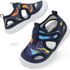BARERUN Kids Water Shoes Boys Girls Barefoot Aqua Socks for Swim Surf Pool Beach Sport Lightweight Breathable Sandal Athletic Slip-On Sneaker for Toddler Outdoor Indoor