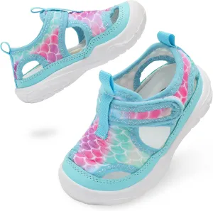 BARERUN Kids Water Shoes Boys Girls Barefoot Aqua Socks for Swim Surf Pool Beach Sport Lightweight Breathable Sandal Athletic Slip-On Sneaker for Toddler Outdoor Indoor