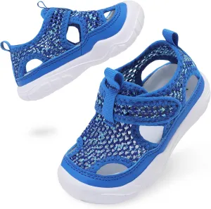 BARERUN Kids Water Shoes Boys Girls Barefoot Aqua Socks for Swim Surf Pool Beach Sport Lightweight Breathable Sandal Athletic Slip-On Sneaker for Toddler Outdoor Indoor