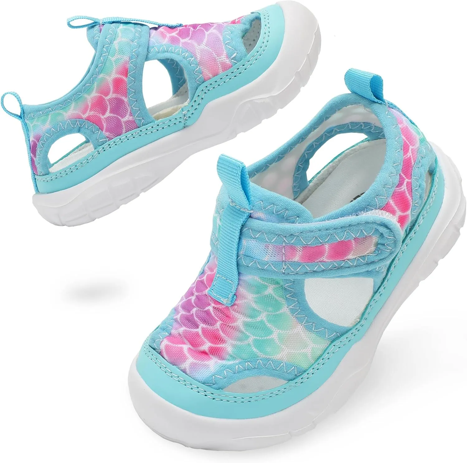 BARERUN Kids Water Shoes Boys Girls Barefoot Aqua Socks for Swim Surf Pool Beach Sport Lightweight Breathable Sandal Athletic Slip-On Sneaker for Toddler Outdoor Indoor