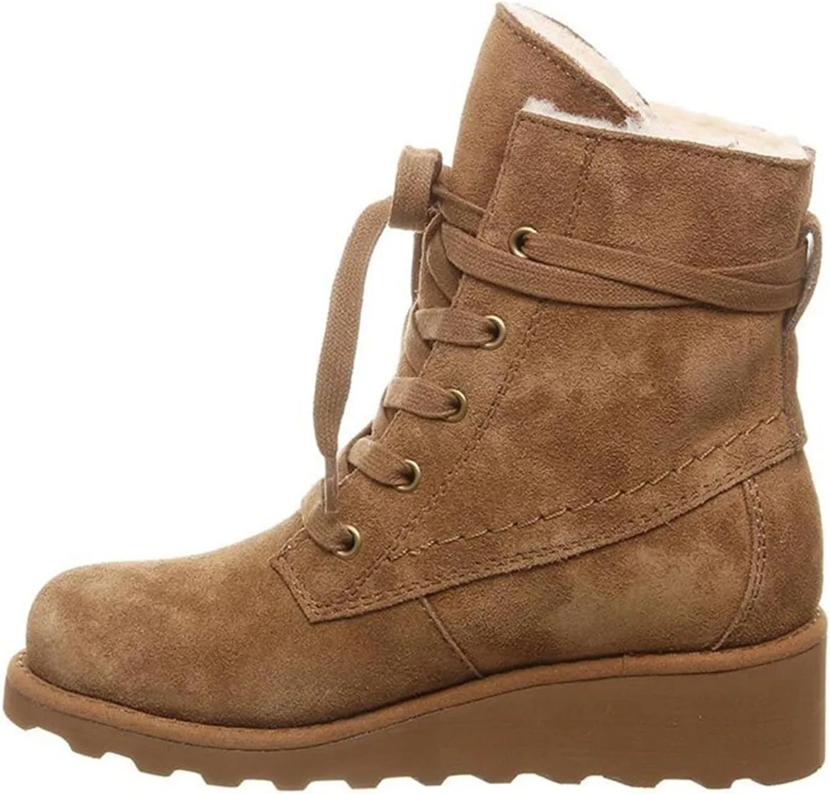 BEARPAW Krista Youth Boot - Classic Suede Slip On Winter Boot in Multiple Colors
