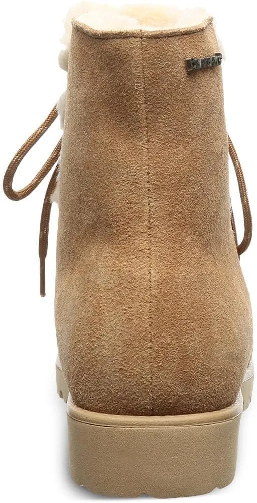 BEARPAW Women's Alisa Classic Suede Boot | Lightweight Lace-Up Boot