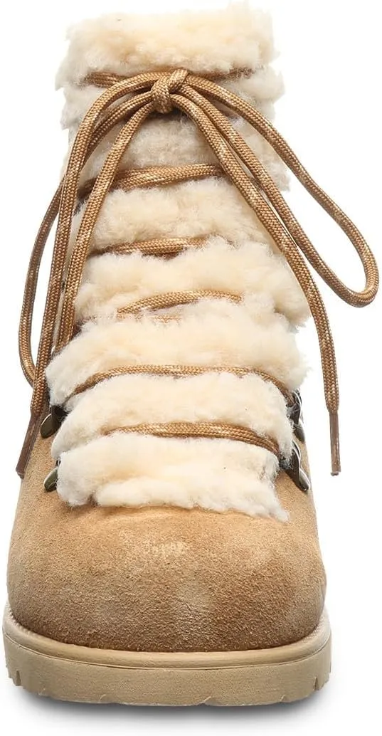 BEARPAW Women's Alisa Classic Suede Boot | Lightweight Lace-Up Boot