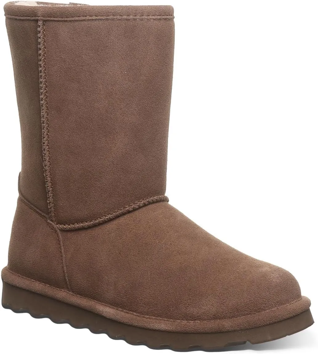 BEARPAW Women's Elle Short Multiple Colors | Women's Boot Classic Suede | Women's Slip On Boot | Comfortable Winter Boot