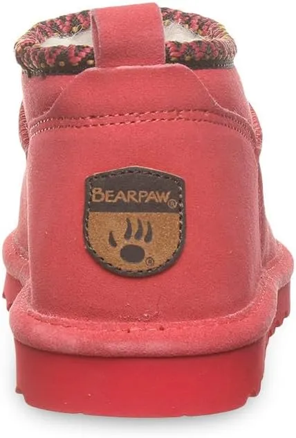 BEARPAW Women's Super Shorty Deco Multiple Colors | Women's Ankle Boot | Women's Slip On Boot | Comfortable Winter Boot