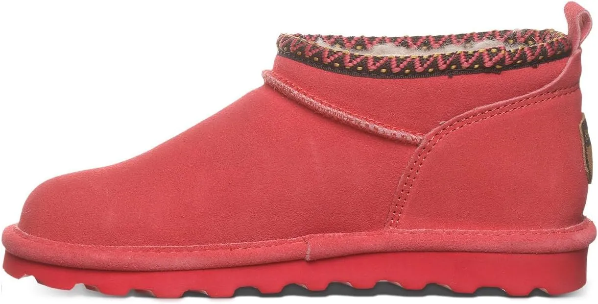 BEARPAW Women's Super Shorty Deco Multiple Colors | Women's Ankle Boot | Women's Slip On Boot | Comfortable Winter Boot
