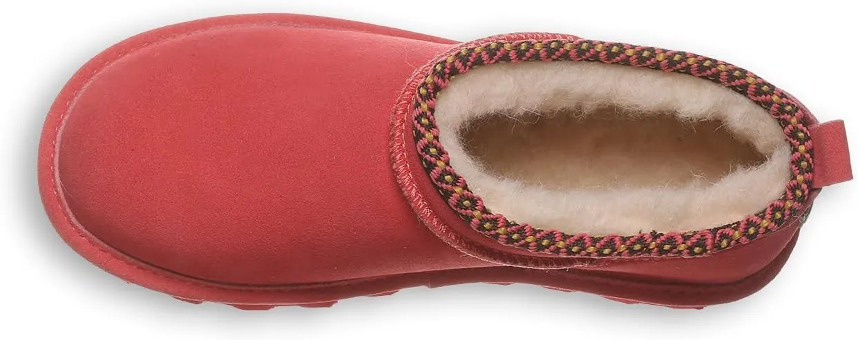 BEARPAW Women's Super Shorty Deco Multiple Colors | Women's Ankle Boot | Women's Slip On Boot | Comfortable Winter Boot