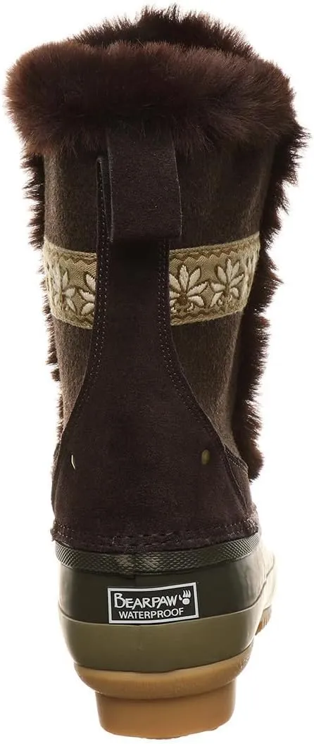 BEARPAW Women's Tess | Multiple Sizes & Colors | Women's Boot Classic Suede | Women's Lace Up Boot | Comfortable Winter Boot