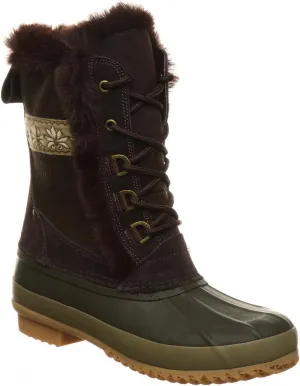 BEARPAW Women's Tess | Multiple Sizes & Colors | Women's Boot Classic Suede | Women's Lace Up Boot | Comfortable Winter Boot