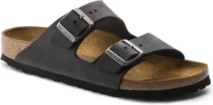 Birkenstock Unisex Arizona Soft Footbed Sandal,Black Birko-Flor,44 M EU