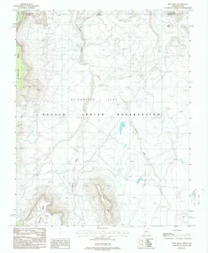 Boot Mesa AZ topo map, 1:24000 Scale, 7.5 X 7.5 Minute, Historical, 1988, Updated 1988, 26.8 x 22 in