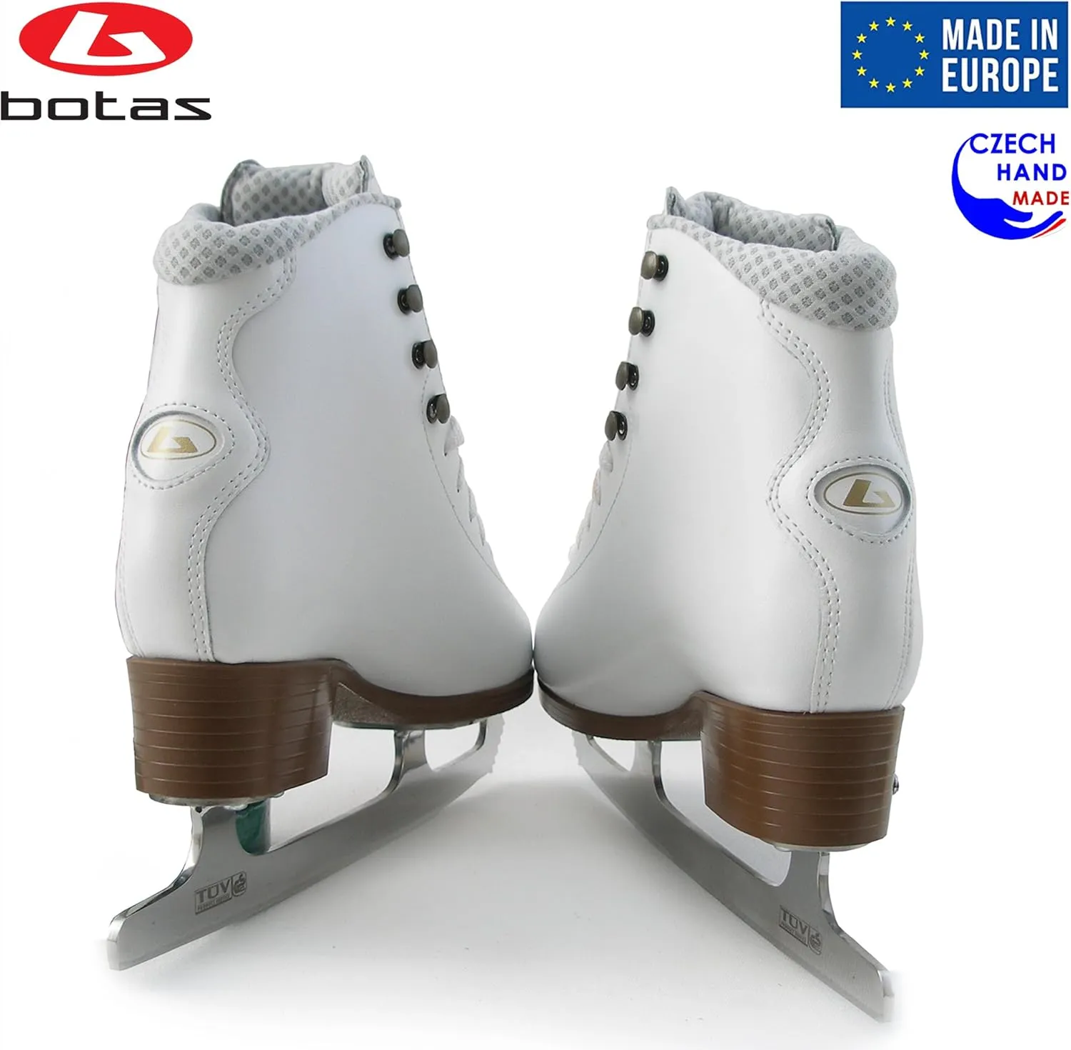 Botas - Model: Cindy/CEZAR/Made in Europe (Czech Republic) / Ice Skates/Women, Girls, Men, Boys, Kids/Leather/Stretchy Cuff/Spirit Blades