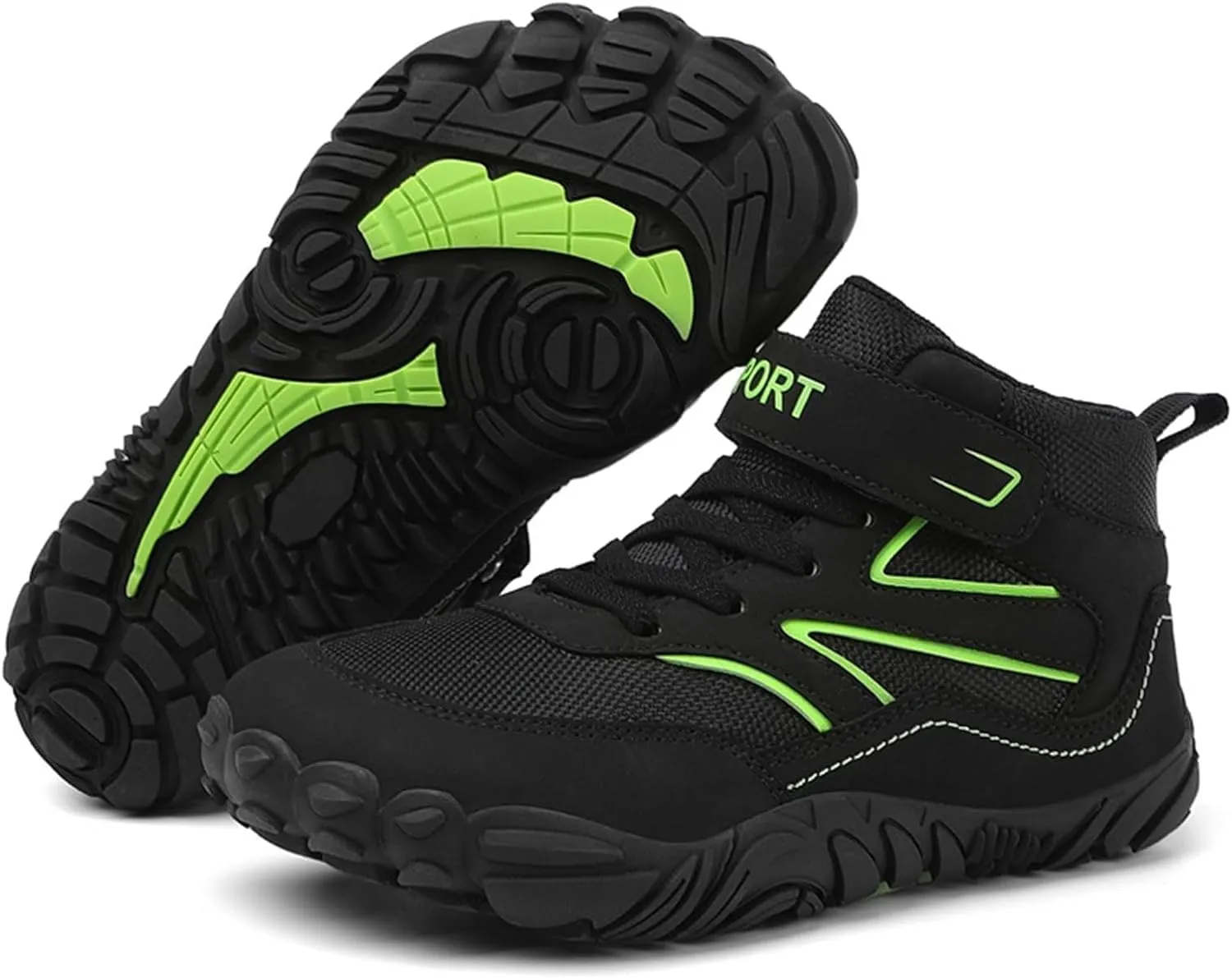 Boys Hiking Boots Outdoor High Top Boys Girls Outdoor Walking Climbing Sneaker Comfortable Adventure Trekking Shoes