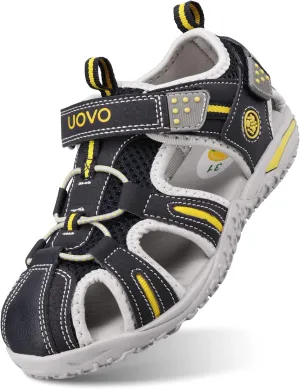 Boys Sport Sandals Summer Closed Toe Hook Loop Outdoor Athletic Walking Shoes (Toddler/Little Kid/Big Kid)