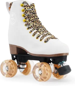 BTFL Artistic Pro Roller Skates Women, Kids & Men -Suede Boot Adjustable Stopper- Indoor, Outside, Rink, & Rhythmic Roller Skating. Black, Blue, Gray, Green, Pink, White