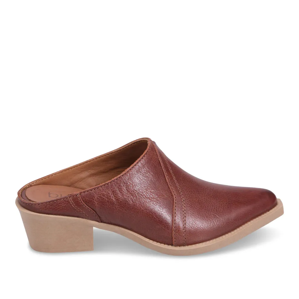 Bueno FREDRIK Heeled Mule in Tobacco
