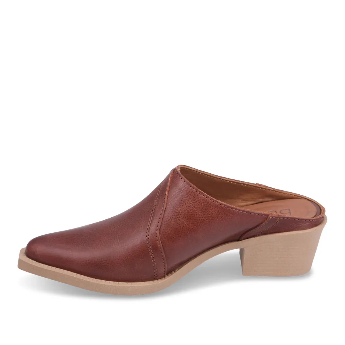 Bueno FREDRIK Heeled Mule in Tobacco
