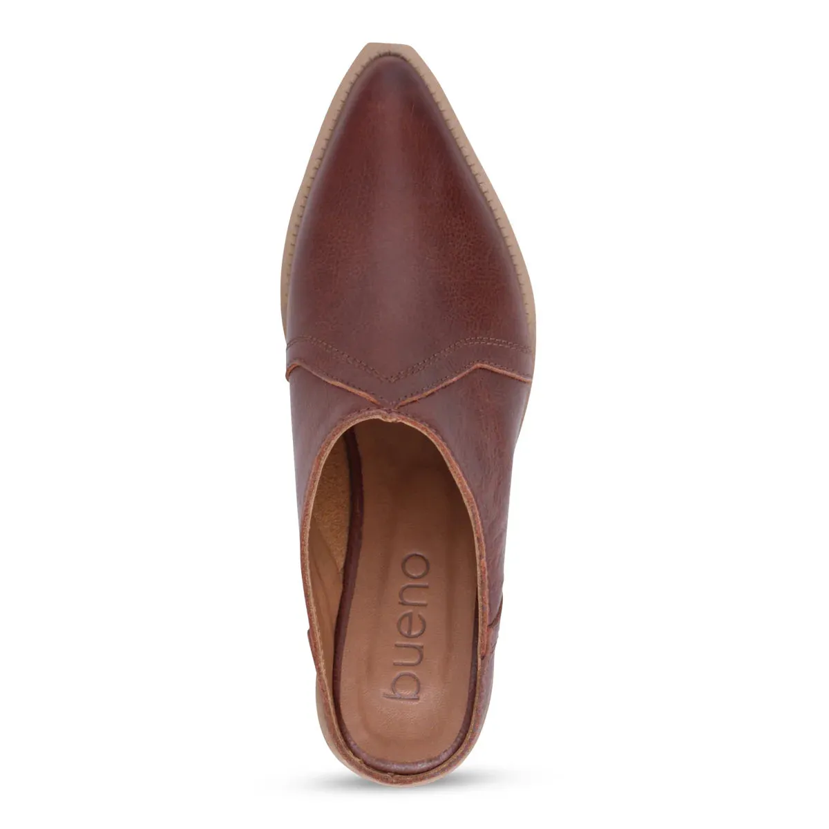 Bueno FREDRIK Heeled Mule in Tobacco