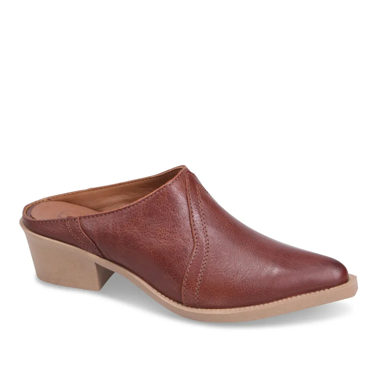 Bueno FREDRIK Heeled Mule in Tobacco