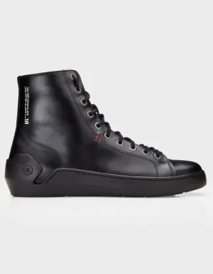 Calf Geniune Leather Men's Extra Protection Toe Biker Sneakers