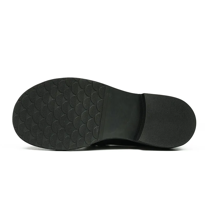 Calfskin Horsebit Loafers Shoes Large Toe