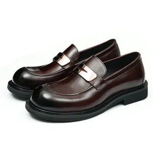 Calfskin Horsebit Loafers Shoes Large Toe