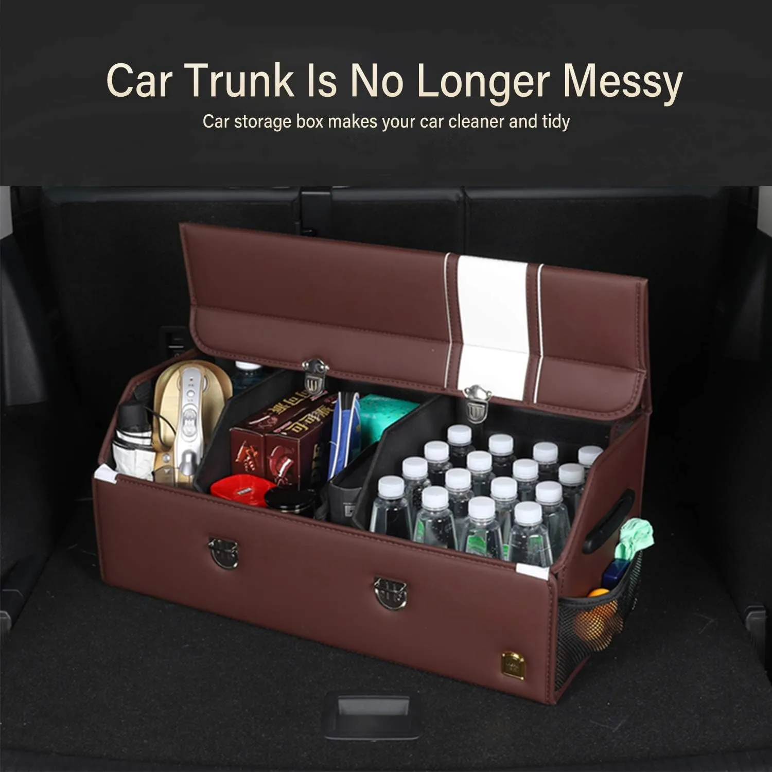Car Boot Organiser for Ligier Be Two/OptiMax/X-Pro/X-Too, Foldable Storage Box Waterproof Car Boot Tidy Storage Box Durable Car Boot Storage Organiser,B-S