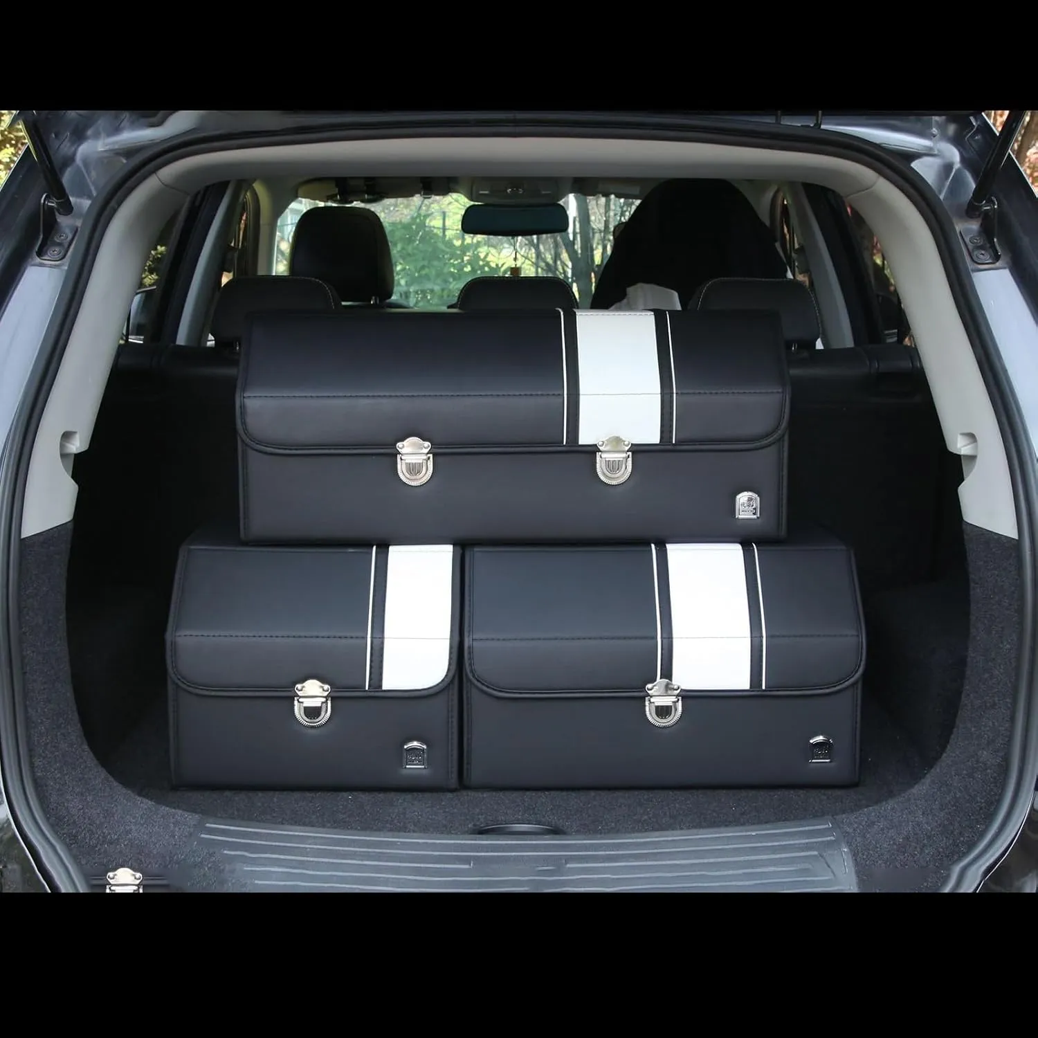 Car Boot Organiser for Ligier Be Two/OptiMax/X-Pro/X-Too, Foldable Storage Box Waterproof Car Boot Tidy Storage Box Durable Car Boot Storage Organiser,B-S