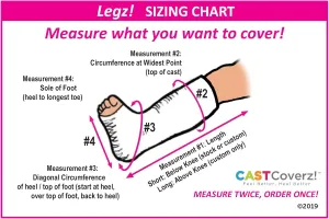 CastCoverz! Weatherproof Leg Cast Cover - Color: Black - Size: Medium - Below The Knee - Weather, Rain, Snow Cast Cover for Outdoor Use Only - Made in USA