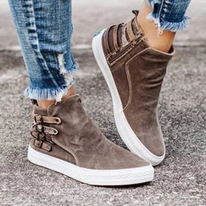 CasualSlip – Bequeme Slip-On Canvas-Schuhe für Damen