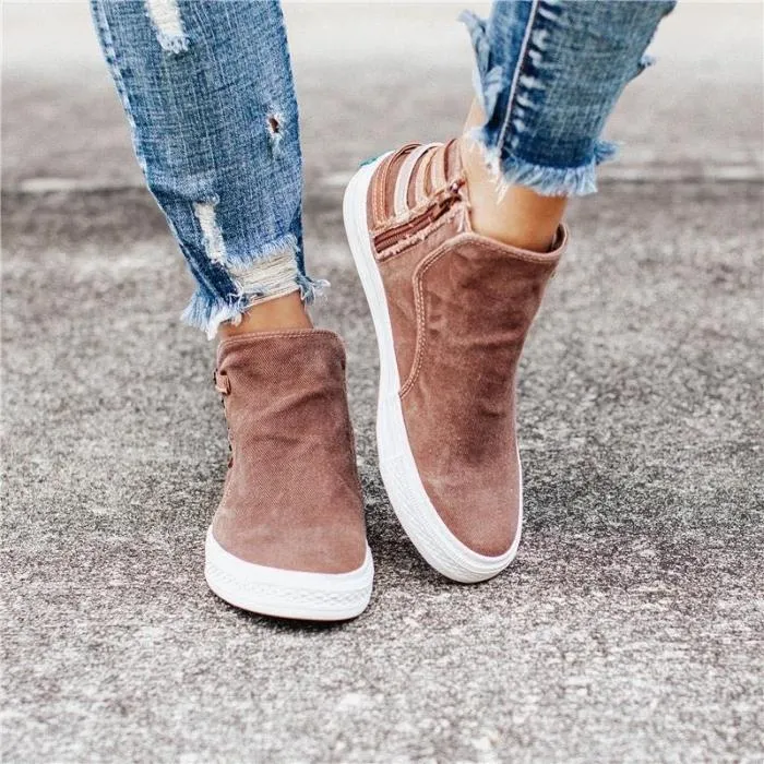 CasualSlip – Bequeme Slip-On Canvas-Schuhe für Damen