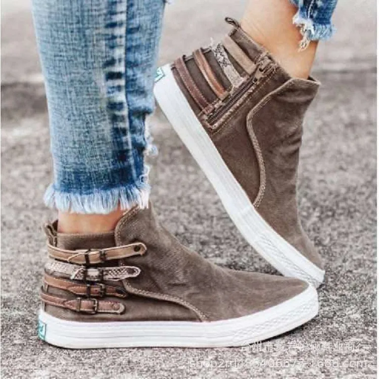 CasualSlip – Bequeme Slip-On Canvas-Schuhe für Damen