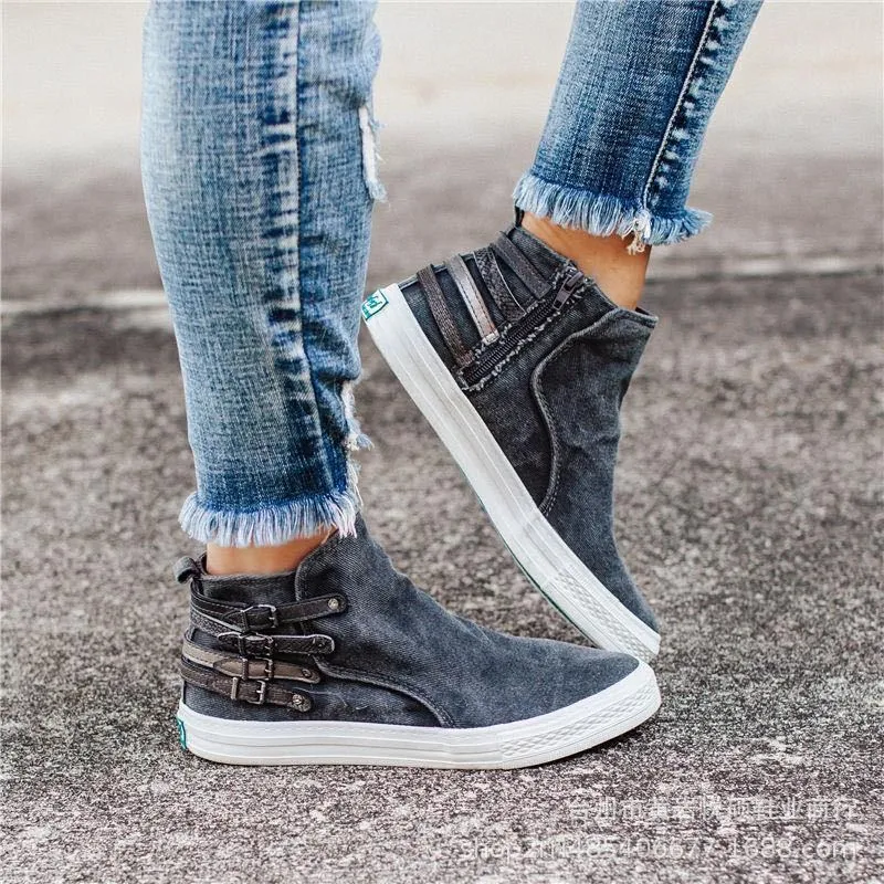 CasualSlip – Bequeme Slip-On Canvas-Schuhe für Damen