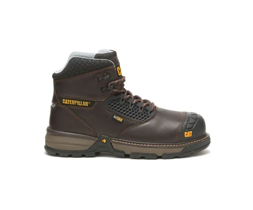 Caterpillar Men's Excavator Superlite Cool Carbon Composite Toe Work Boot Black | Dark Brown
