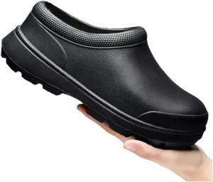 Chef Shoes for Men - Non Slip Oil Resistant Waterproof Safety Work Shoes Comfortable Nursing Nurse Shoes for Gardener Men Women Indoor and Outdoor Chef Clogs for Kitchen Office Seaside