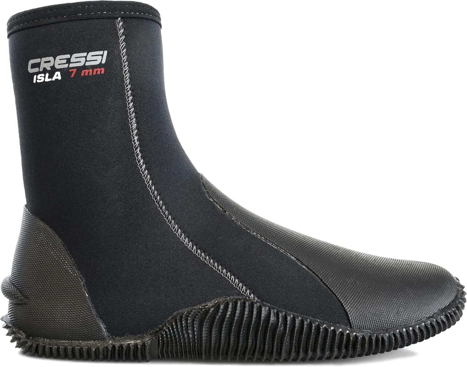 Cressi Adult Unisex Crew Water Boots for Scuba Diving, Surfing, Canyoning, 7 mm Neoprene Thickness - Isla: Designed in Italy