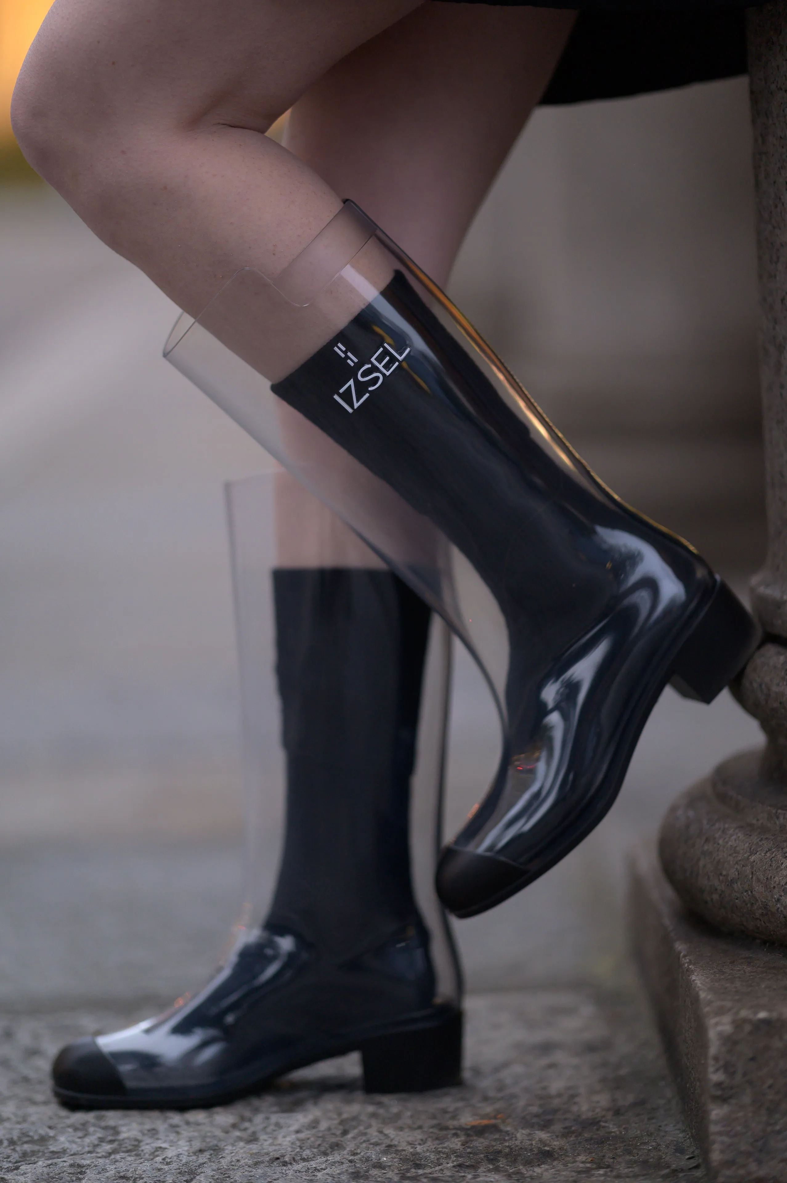 Cristallo Rain Boot - BLACK