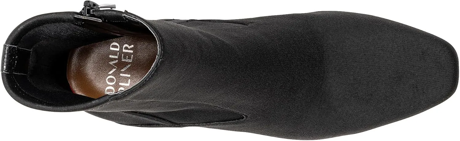 Donald Pliner Women’s GAIGE Heeled Ankle Booties - 2” Stacked Block Heel, Zip Closure Ankle Boots, Fashion Women’s Boot