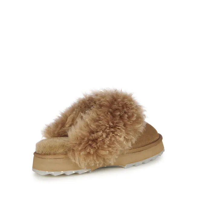EMU Jolie Sharky Curly Chestnut Sheepskin Slippers