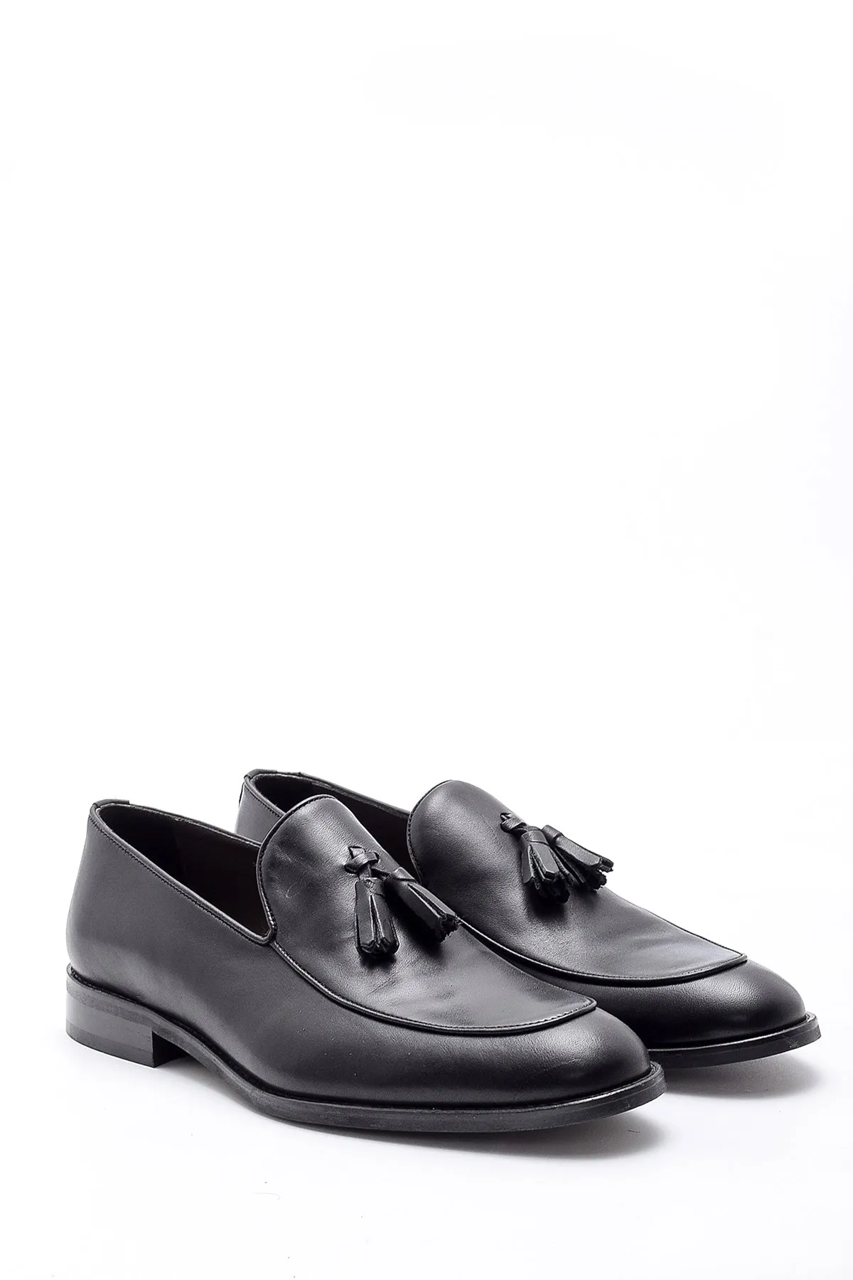 Erkek Püskül Detaylı Deri Loafer