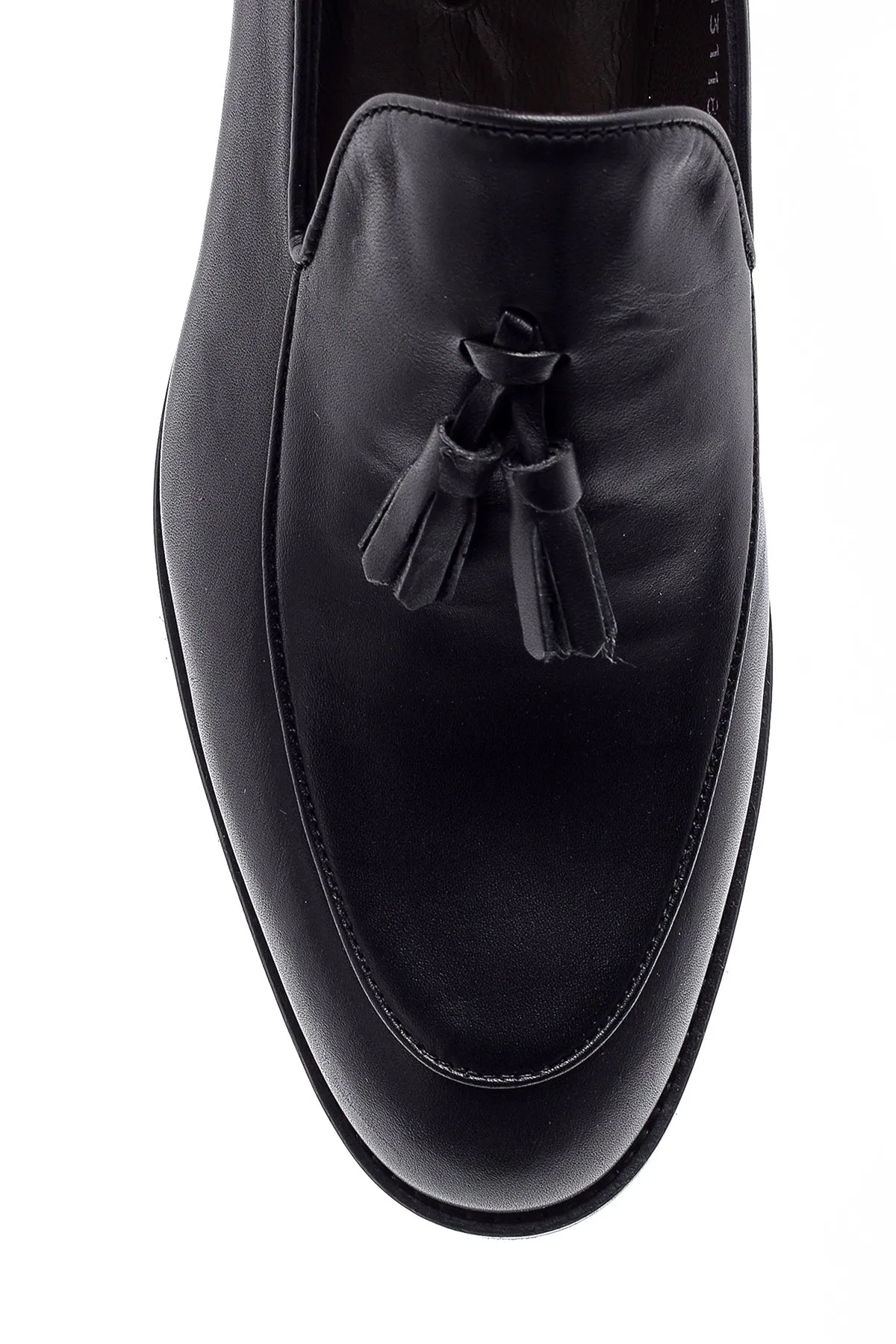 Erkek Püskül Detaylı Deri Loafer