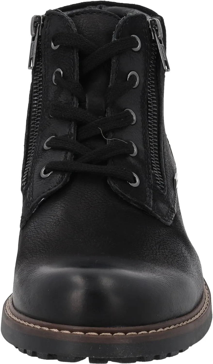 Fernor Men's Ankle Boots - Warm Lined Leather Boots with Ultra-Tex Membrane & Double Zip - Weatherproof Winter Shoes Made of Real Leather